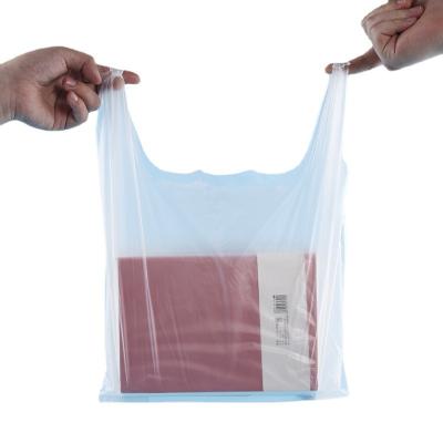 China BIODEGRADABLE Custom Printed Biodegradable Vest T-shirt Plastic Shopping Bags for sale