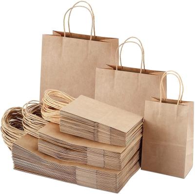 China Wholesale Recycled Materials Customization 3D Recyclable Custom Printed Kraft Paper Shopping Bag With Twist Handle for sale