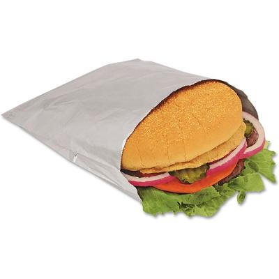 China Wholesale Custom Printed Anti Curl Food Grade Paper Bag For Burger Wrapping With Foil Material for sale