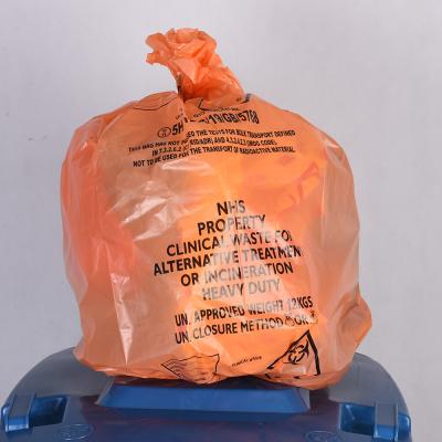 中国 医療用ゴミ袋 熱封印 LDPE/HDPE ラボ病院用プラスチック使い捨てゴミ袋 販売のため