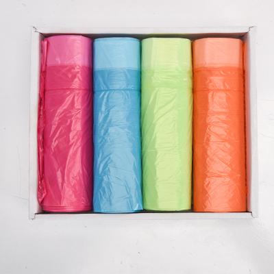 China LLDPE Drawstring Garbage Bags for Home Kitchens OK Compost Certified and Durable for sale