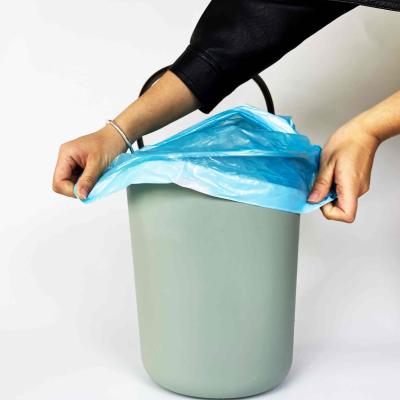 中国 HDPE/LDPE/LLDPE素材のストリング付きのリサイクル可能なゴミ袋の直接供給 販売のため