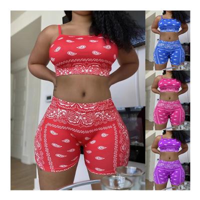 China Fashionable Shorter Clothing First Class Quality Wholesale Designer Summer 2 Piece Waist Women Two Piece Set Shorts Women Set for sale