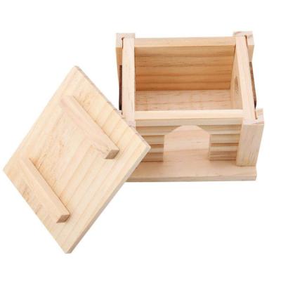 China Small Animals Nest Hamster Squirrel Chinchilla Hedgehog Wooden Guinea Pig Stocked Toy Wooden House, Can Sleep In The Wooden Nest for sale