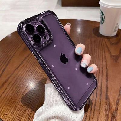 China Shockproof High Penetration Acrylic Too Empty Case Suitable For iPhone14Promax Case iphone 13phone Cases Luxury Silicone Soft Edge XR for sale