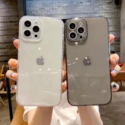 China Clear Soft Photo Shockproof Frame Case Suitable For Apple 14promax Phone Case Xsmax Hole 8plus XR Inclusive Slim Clear Case 12mini for sale