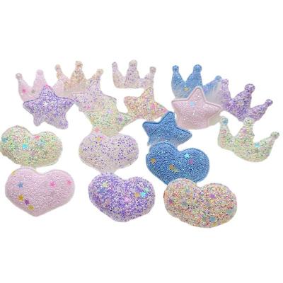 China New Arrival Children's Headwear Accessories Ornament Accessories Ceramic Five-pointed Star Crown Girl Series Shiny Love for sale