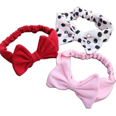 China New Korean cotton children's bow hair band baby from Japan and Korean style large and elastic shape infant headband headdress for sale