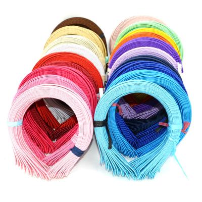 China European and American style women's hair bag cloth headband DIY ornament Korean style material 5mm round multi-color clasp style multi-color for sale