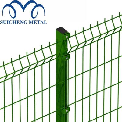 China Easily Assembled Factory Garden PVC Coated Welded Wire Metal Fence 3D Mesh Panel For Sale for sale