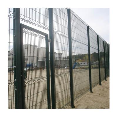 China Easily Assembled Black Powder Coated Garden Curved Mesh Fence For Sale for sale