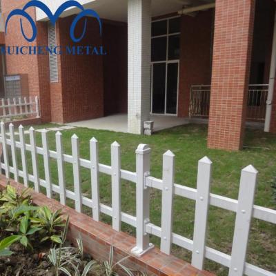 China Guangzhou factory 0.5m*2m easily assembled white PVC vinyl picket fence/PVC coated white plastic vinyl fence panels for sale for sale