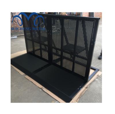 China Event Crowd Control Guangzhou Black Metal Traffic Crowd Control Security Mojo Barrier For Sale for sale