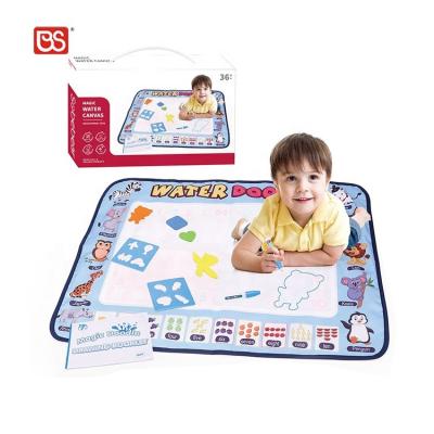 China Water Painting Magic Pen BS Play 60x80cm Creation Printing Painting Pen Doodle Mat With Template Book Water Toy Canvas Drawing Floor Magical Tool for sale