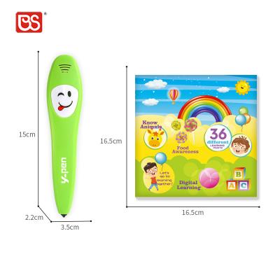 China BS Toy Early Educational Interactive Cognitive Talking Pen Book Y-Pen Logic Training Electronic Smart Reading Talking Pen Book For Kids for sale