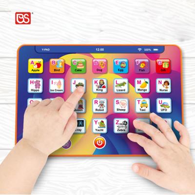 China Multifunctional Educational Baby 7 Inch Toy Laptop BS Toy Learn English Letters Tablet Computer Toy Laptop For Kids Children Machine for sale