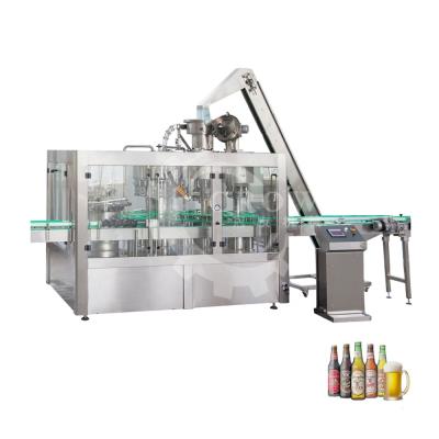 China New Type Fully Automatic Glass Bottle Beer Food Filling Capping Machine for sale