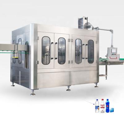 China Automatic Pure Carbonated Mineral Water Bottle Filling Soda Food Beverage Machine Filling Capping Sealing Production Line for sale