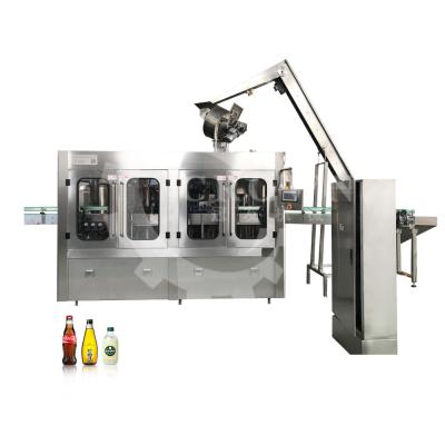 China Automatic Food CE ISO Soda Carbonated Drink Glass Bottle Filling Machine for sale