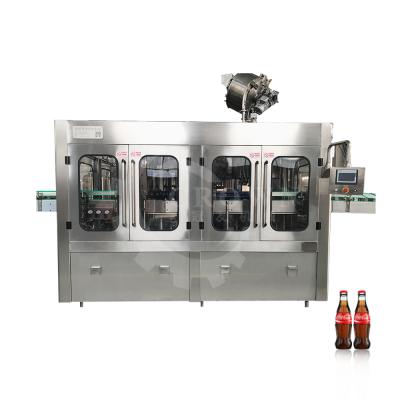 China High Speed ​​Food Soda Carbonated Water Beverage Glass Bottle Filling Machine for sale