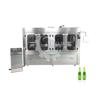 China Food Factory Direct Automatic Carbonated Beverage Glass Bottle Filling Machine for sale