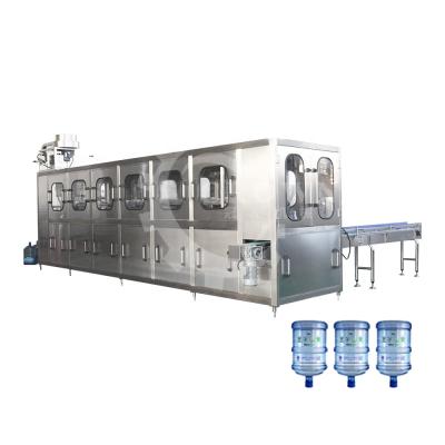 China Automatic 5 Gallon 18.9L Food Bottle Barrel Water Filling Washing Capping Machine for sale