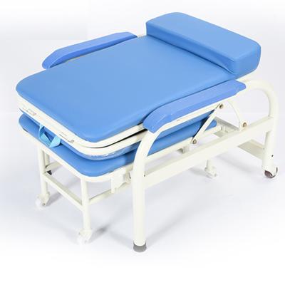 China Hospital Use Hospital Medical Mobile Comfortable Clean Sleeper Accompany Chair Folding Bed for sale