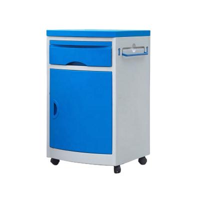 China Hospital Room Wholesales ABS Plastic Lockers Bedside Cabinets Medical Inpatient Bedside Table for sale