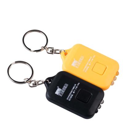 China Cheap Wholesale 1UV+2 LED Mini Emergency Key Chain Flashlight Solar Charging Main Flashlight for sale