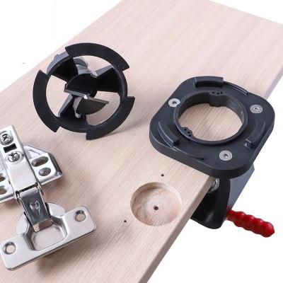 China Detachable 35mm Drilling Hinge Jig Wood Marker Hidden Hinge Hole Drill Guide Drill Guide Cover For Kitchen Cabinet Doors Hinges Installation for sale