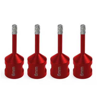 China Fast Speed ​​Drilling 6mm Vacuum Brazed Hole Saw Diamond Core Drill Bit For Dry Ceramic Tile for sale