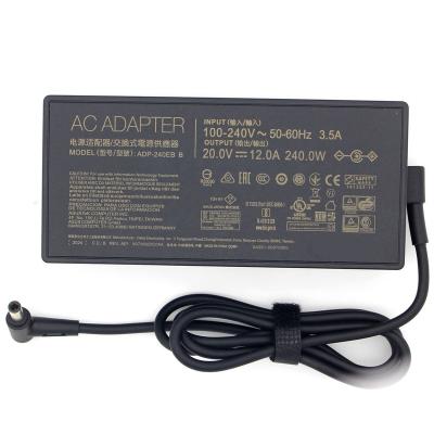 China Laptop Replace AC 240W Laptop Charger For ASUS 20V 12A 6.0 Power Supply Cable for sale