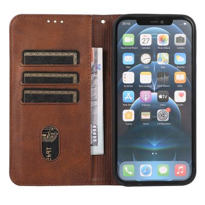 China Anti-fall Retro PU Flip Wallet Leather Case For Samsung Note 20 Ultra Plus Note 10 9 8 Multi Card Holder Phone Back Cases Cover for sale