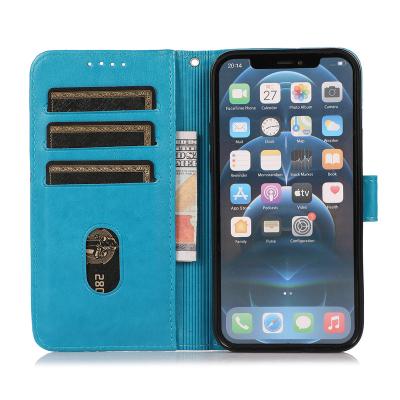 China Shockproof Anti-Fall PU Hybrid Leather Cover Phone Case For Samsung Galaxy S21 Ultra 2021 for sale