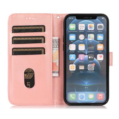 China Anti-drop Wallet Style Phone Case With Magnetic Card Holder High Quality Double PU Leather Phone Case For iPhone 11 Pro Max for sale