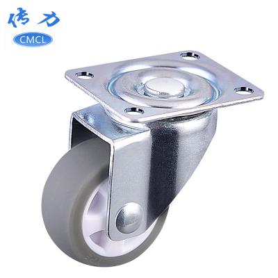 China PIVOTING 1.5 Inch Tread Wheel Caster 38mm Diameter Light Duty Swivel Caster Wheel With Top Plate for sale