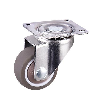 China PIVOT Diameter 38 Mm Band Caster Wheels For Machine 1.5 Inch Swivel Plate Caster Wheels for sale