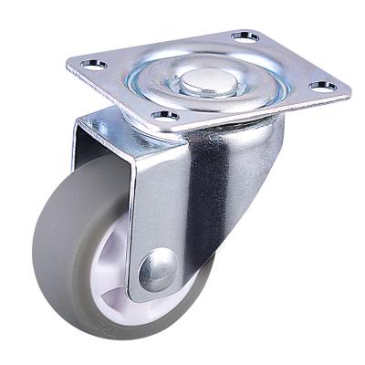 China Light Duty Mute PIVOT Wheels Caster Swivel Plate Caster Wheels 1.5 Inch Band Wheel Caster for sale