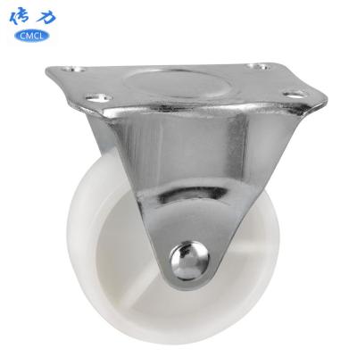 China Selling Available Rigid 2 Inch Light Barrier PP White Telescopic Directional Wheel With 50mm Diameter Turnover Boxes One Way Wheel for sale