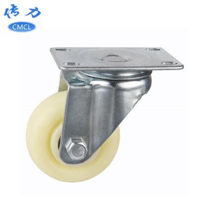 China SWIVEL Supply 3 Inch 75mm Medium Nylon Universal Caster Wheel Machinery Equipment Swivel Caster for sale