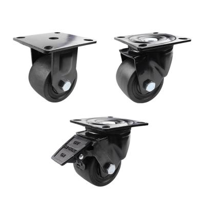 China 2 Inch Rigid Heavy Duty Caster High Load Industrial Equipment Caster Wheels for sale