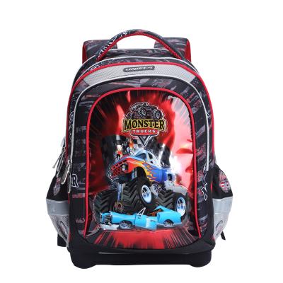 China Lightweight Water Repellent Uniker Cartoon Truck Backpack Kids Backpack Waterproof Backpack for sale