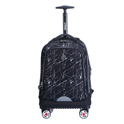 China Wholesale Water Repellent Backpack Trolley Trolley Wear-Resistance Waterproof Bag UNIKER With 4 Wheel Trolley Bag For High School College for sale