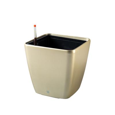 China Contemporary Hot Sale Planter Stand Self Watering Flower Pot Garden Supplies Plastic Bonsai Plant Flowerpot for sale