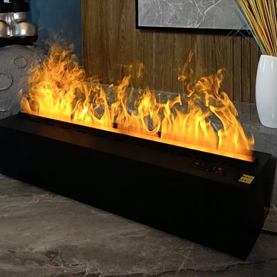 China Most realistic electric fireplace Best price length 800mm 7 Colors modern insert 3d water vapor electric fireplace en venta