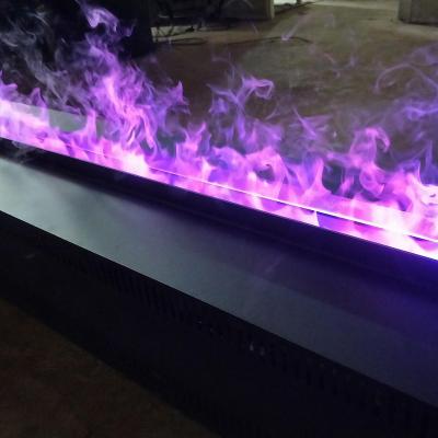 China Multi function single or 7 Colors stainless steel manufacturing fabrication water vapour electric fireplace for sale