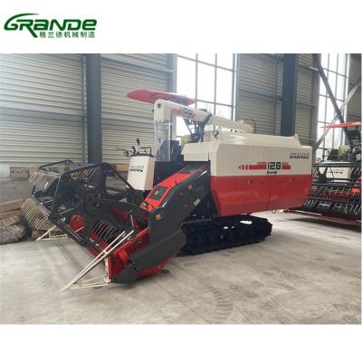 China Chinese rice brand 120hp large tank rice and wheat combine harvester with factory price for sale