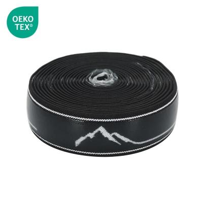 China Soft and Flexible OEKO TEX  Anti Slip Woven Elastic Band Soft Silicone Elastic Band for Underwear Shorts Waistband Belt for sale