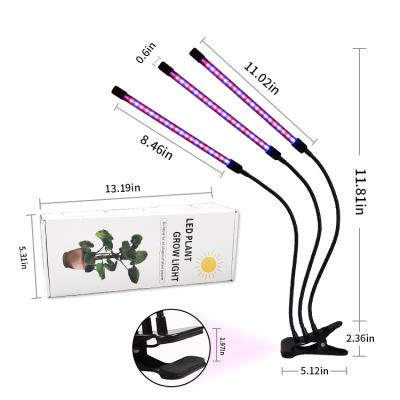 China Seed Starting Hot Sale Full Spectrum Plant Grow Light Time Shell Controller Adjustable Three Bands Large Plant 30w Plant Grow Light for sale