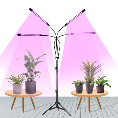 China Seed Starting Full Spectrum 2021 Led Tripod Style Four-end Led Strip 40W Factory Reverse Folding Landing Lamp Remote Control For Growing Light for sale